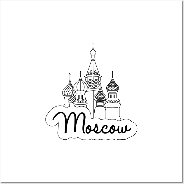 Moscow St. Basil Cathedral Wall Art by WiredDesigns